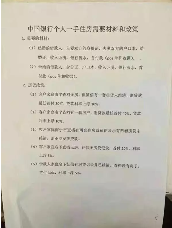 网传銀(yín)行(xíng)5大标准界定二套房贷，利率上(shàng)浮15% 房价通(tōng)编辑多方采访发现，部分銀(yín)行(xíng)已执行(xíng)认房认贷政策